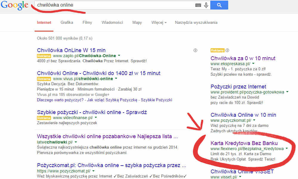 Reklama AdWords Flexinero