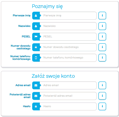 etap 1 składania wniosku Provident 5x0